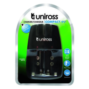 CHARGEUR UNIROSS COMPACT 9V 4 PILES 2000 En Tunisie