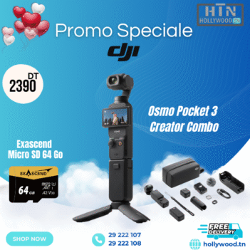 DJI OSMO POCKET 3 CREATOR COMBO En Tunisie