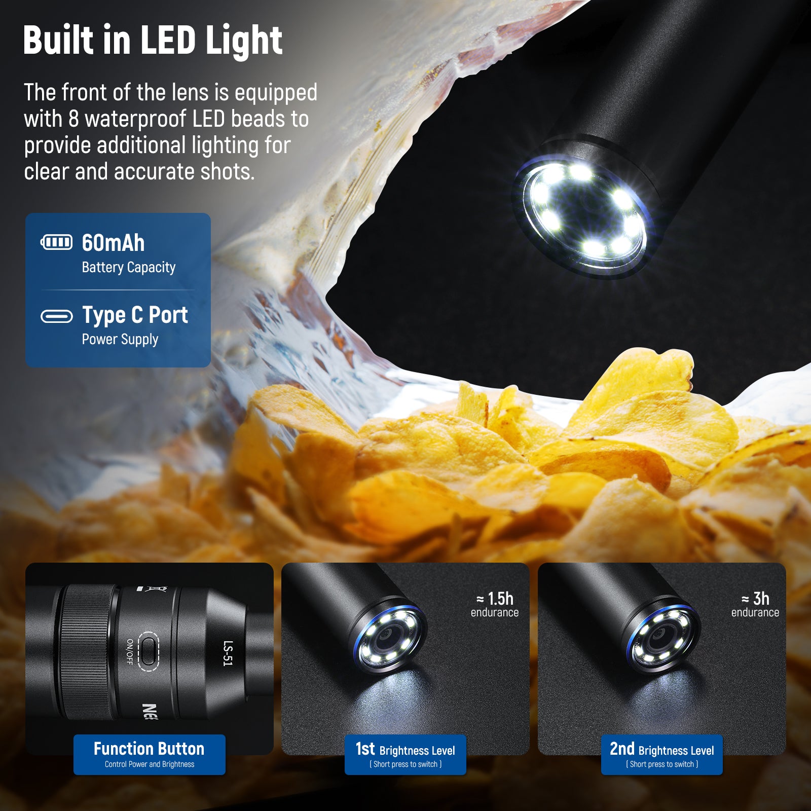 66605490_6 NEEWER LS-51 18mm 2x MACRO PROBE LENS WTH 17MM THREAD (10104986) – Au meilleur prix en Tunisie