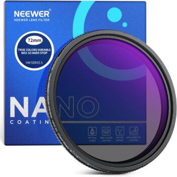 NEEWER 72 MM TRUE COLORS HARD STOP VARIABLE ND FILTER ND2-32 (1-5 Stops) (10104248) – Au meilleur prix en Tunisie